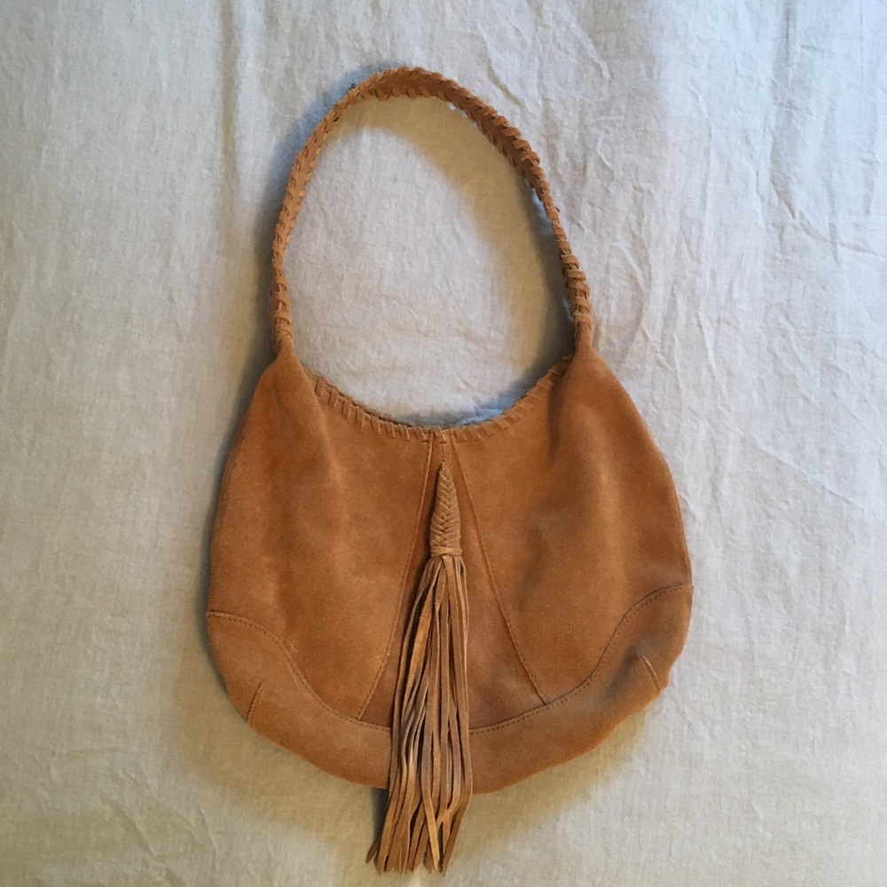 Lucky Brand Suede Hobo Handbag